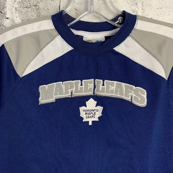 Toronto Maple Leafs Jersey Knit Pull Over Shirt - Picture 2 of 8